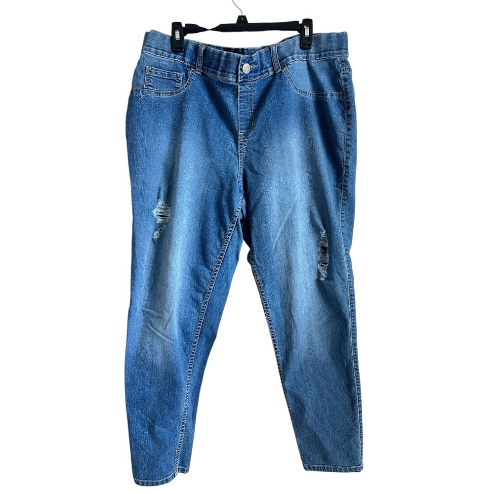 Lane Bryant Pull on Skinny Denim Jean Sz 18